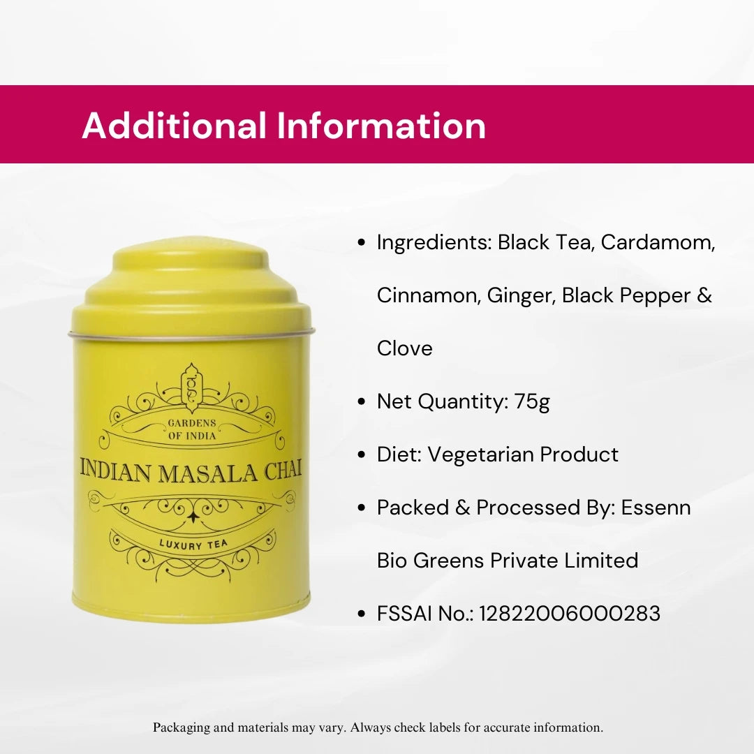 Indian Masala Chai Tin Can