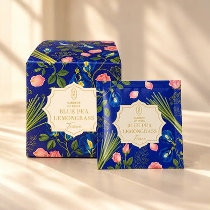 Blue Pea Lemongrass Tisane | 10 Pyramid Bags