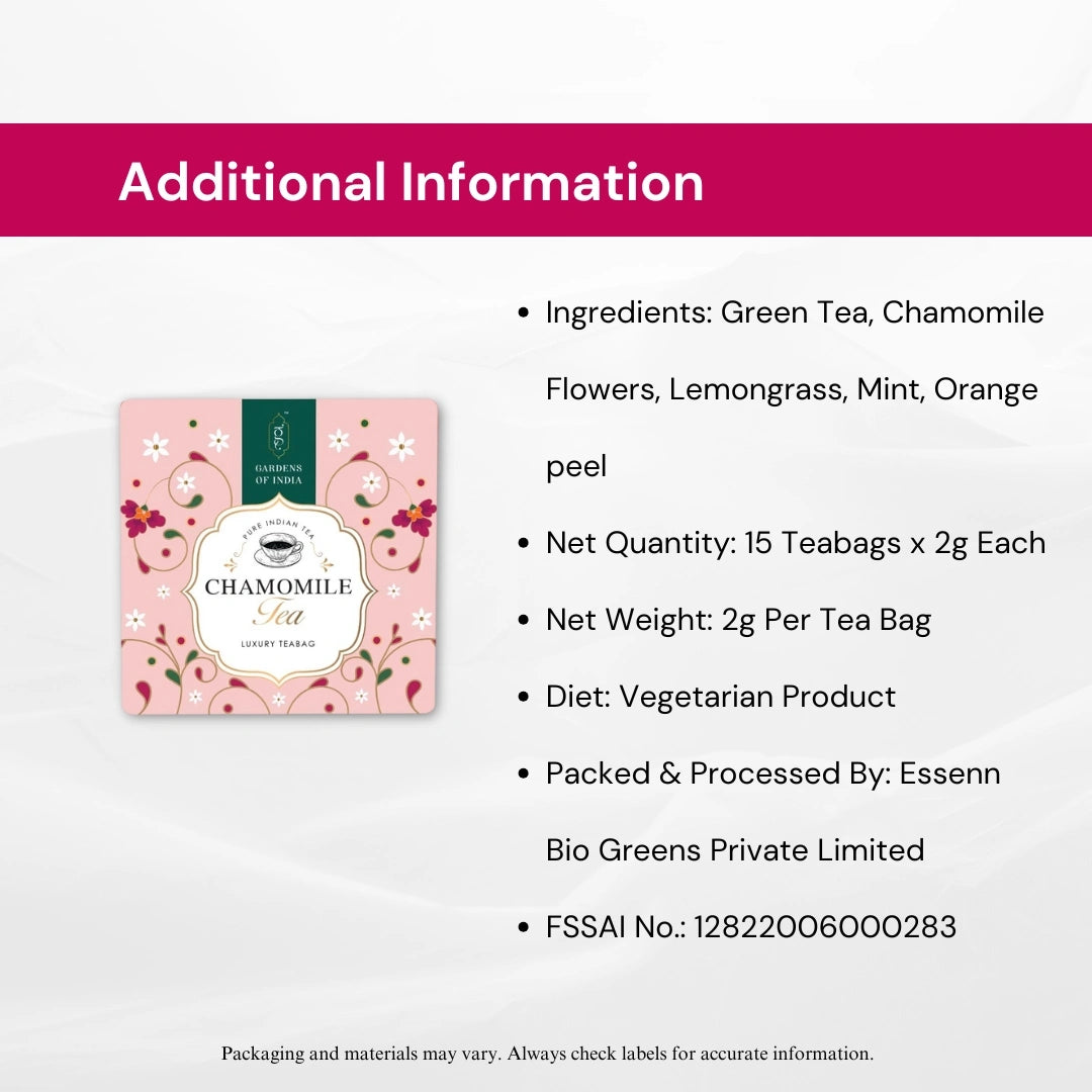Chamomile Tea - 15 Tea Bags