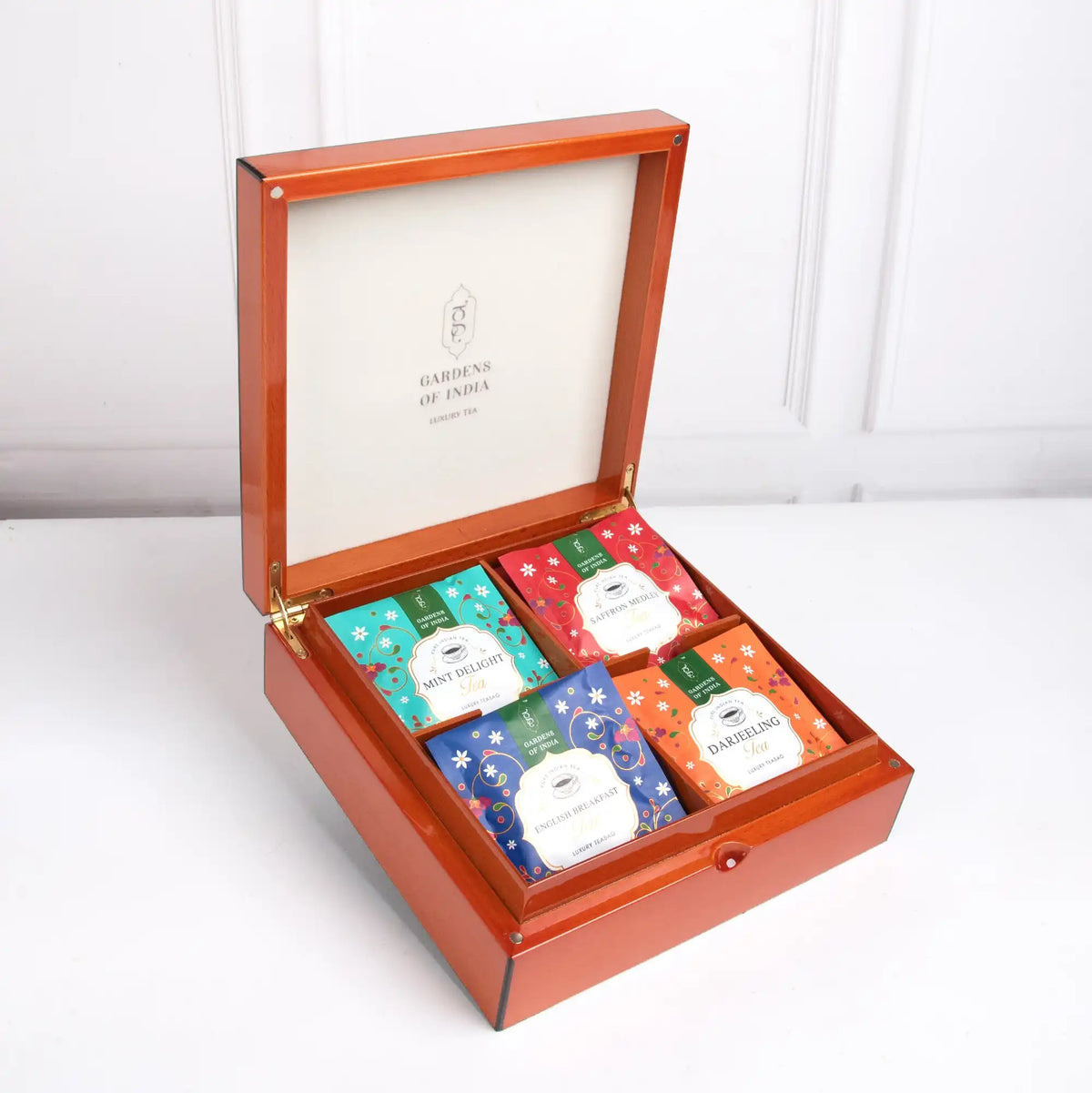 Signature Tea Collection Signature Topaz Tea Box - 4 variants, 32 Tea Bags – Gardens Of India