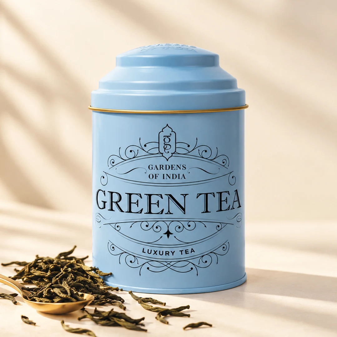 Green Tea Tin Can