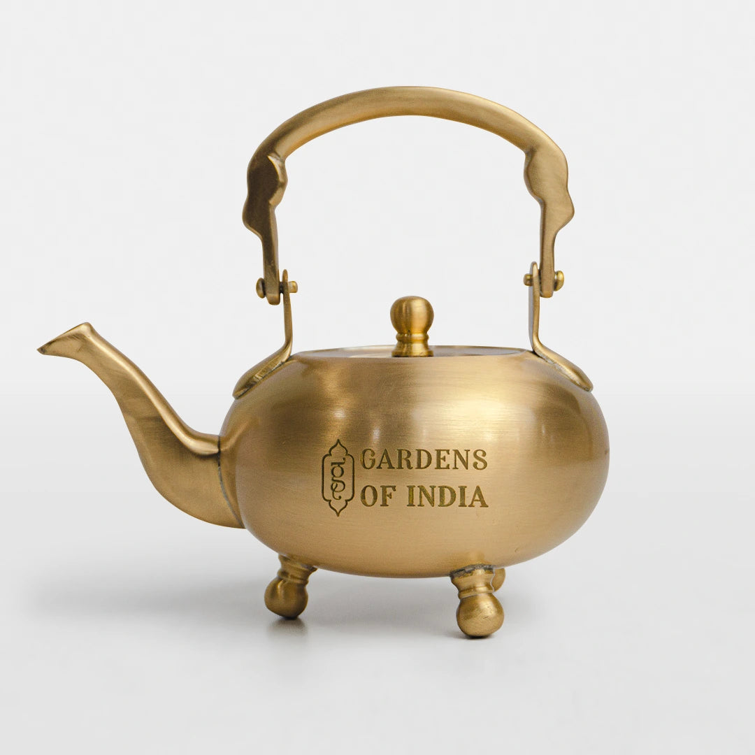 Golden Brass Kettle with Handle