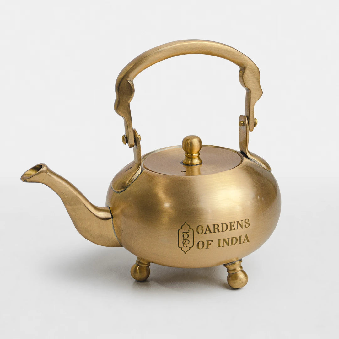 Golden Brass Kettle with Handle