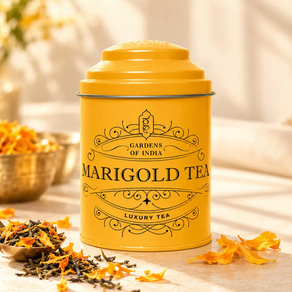 Marigold Tea Tin Can