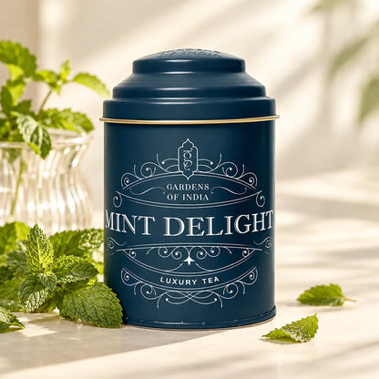 Mint Delight Tea Tin Can
