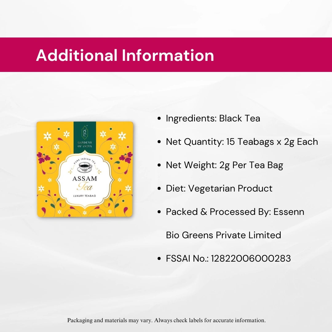 Assam Tea - 15 Tea Bags