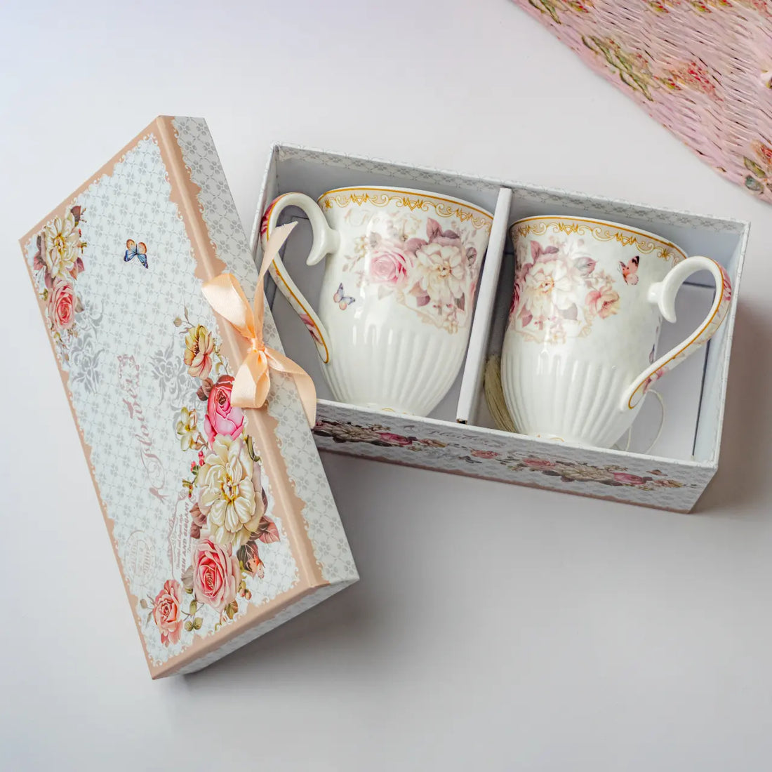 Aurelia Duo Porcelain Cups (Set of 2)