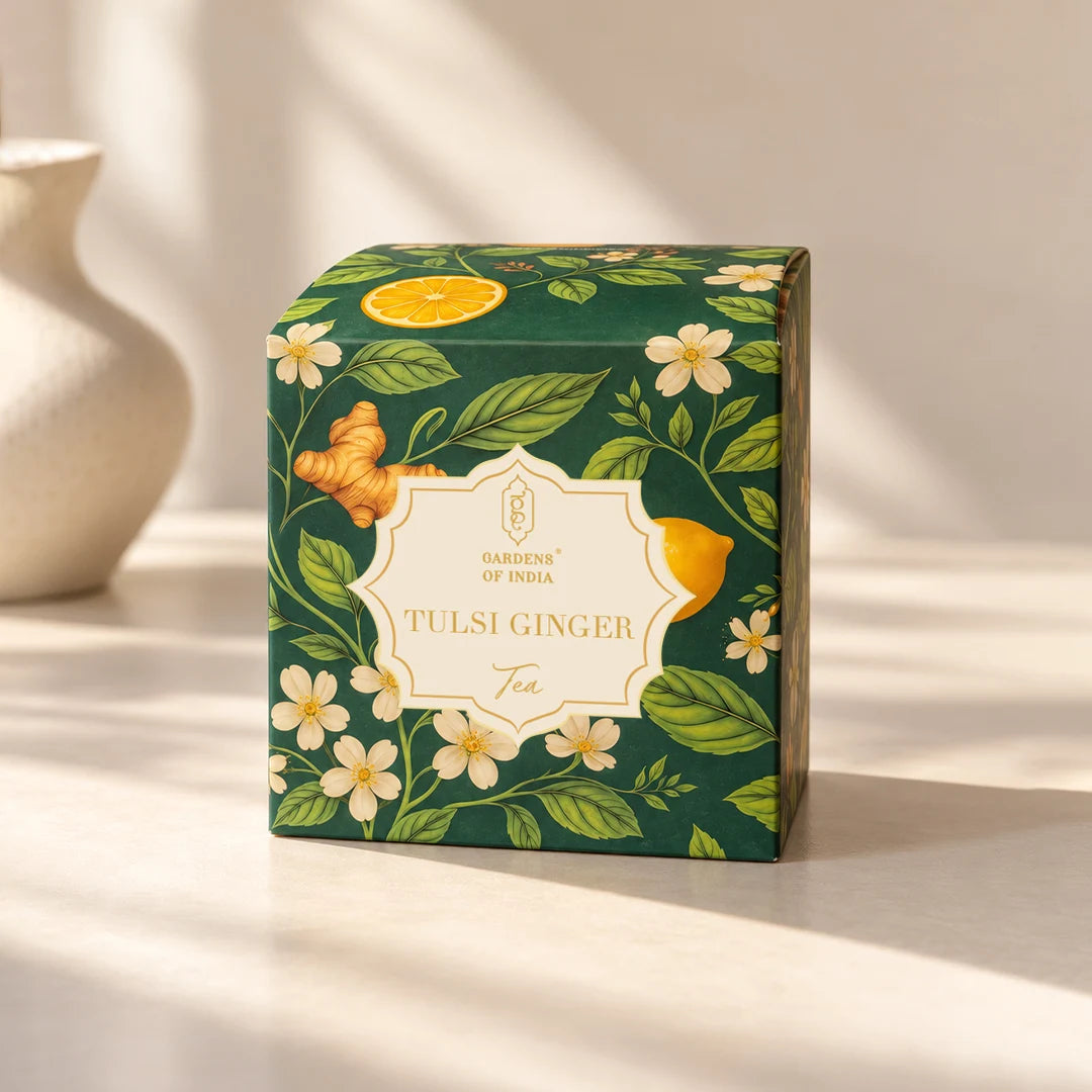 Tulsi Ginger Tea | 10 Pyramid Bags
