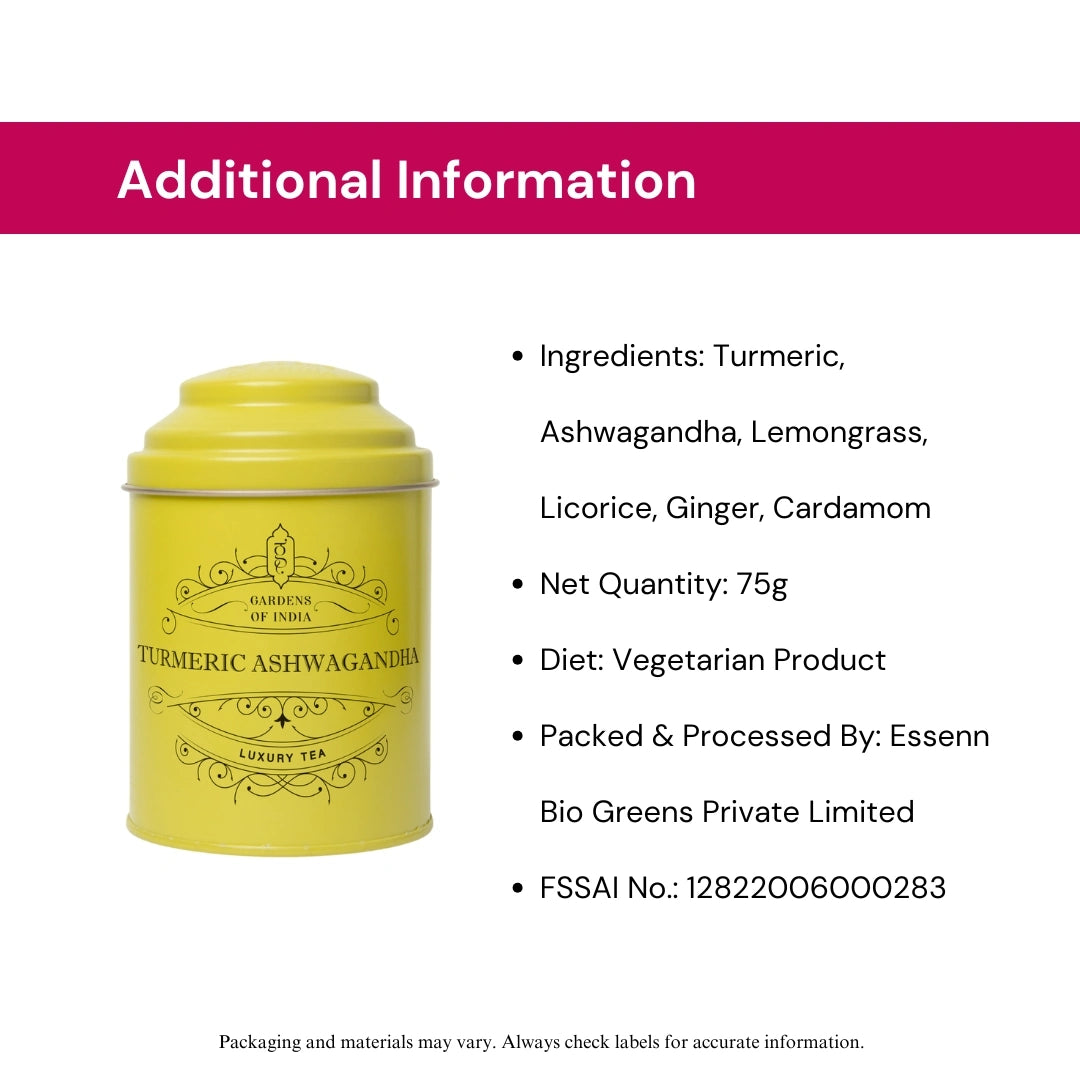 Turmeric Ashwagandha Tea Tin Can